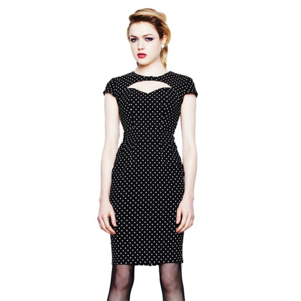 Small Hell Bunny Vixen Sandy Pencil Dress